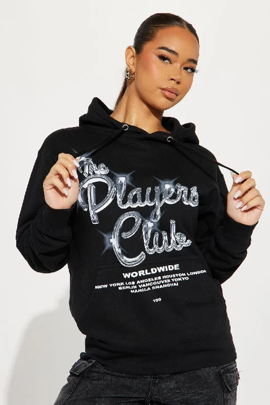 The Players Club Graphic Hoodie - Black