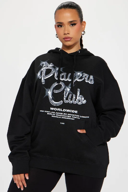 The Players Club Graphic Hoodie - Black