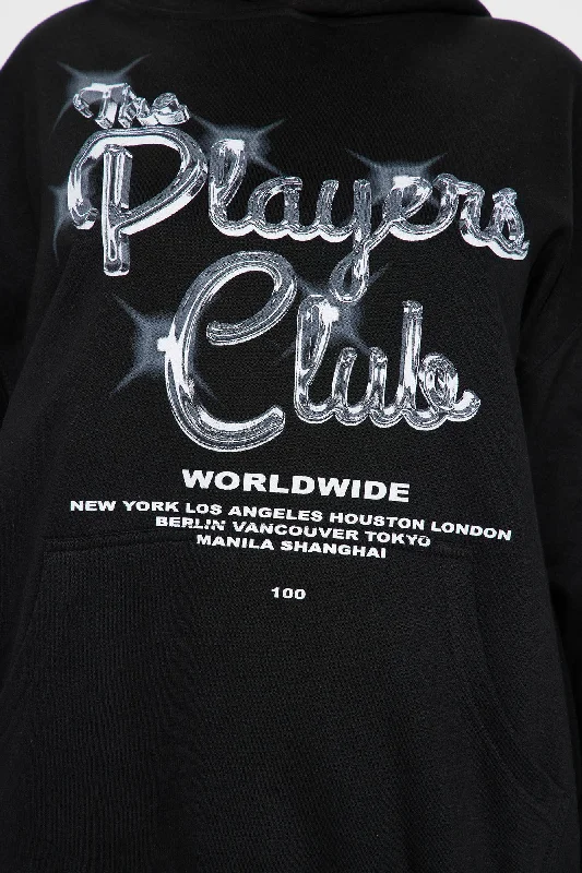 The Players Club Graphic Hoodie - Black