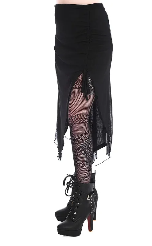 Umbra Black Mesh Skirt