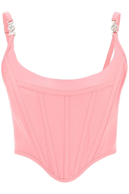 Versace monogram corset top 1007685 1A08198 PASTEL PINK