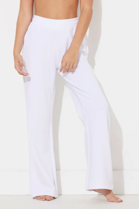 White Surf Wash Wide Leg Pant