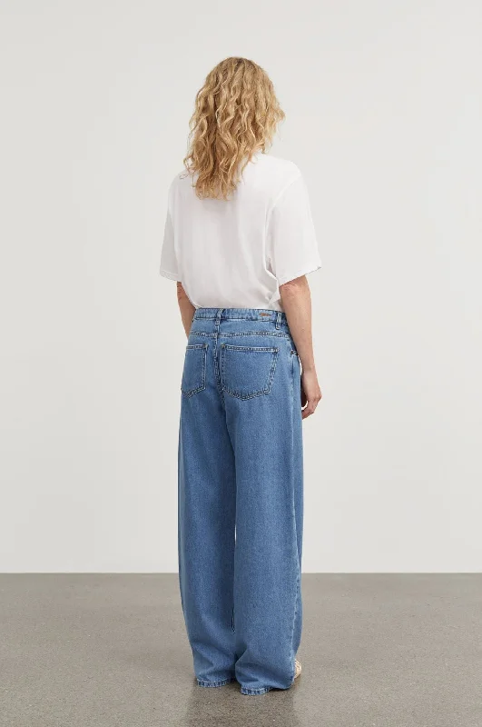 Willow Wide Jeans Washed Blue