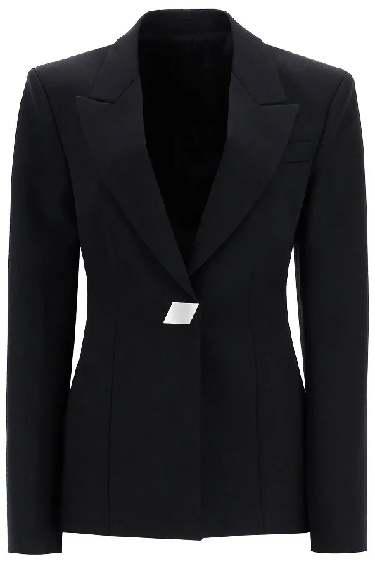 wool gabardine blazer 247WCG61W046 BLACK