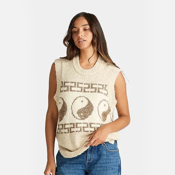 Wrangler Yin & Yang Slouch Knit Vest - Coco Sands