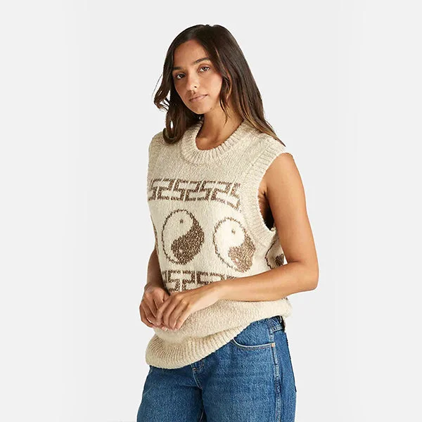 Wrangler Yin & Yang Slouch Knit Vest - Coco Sands