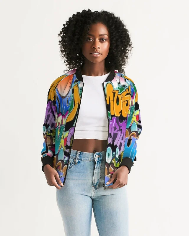 AKH Graffiti Art Women's Bomber Jacket