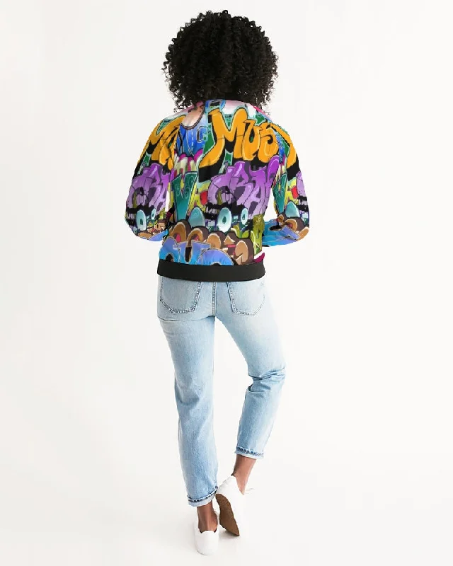 AKH Graffiti Art Women's Bomber Jacket