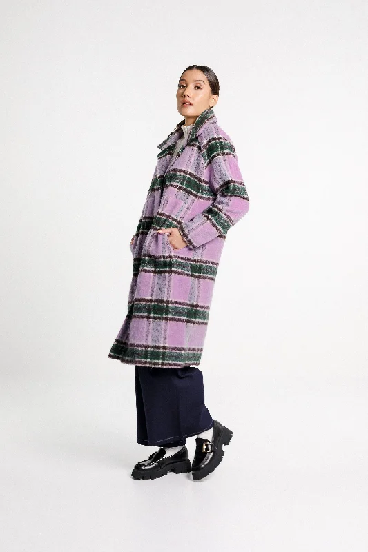 Quinn Coat - Sale - Lavendar Plaid